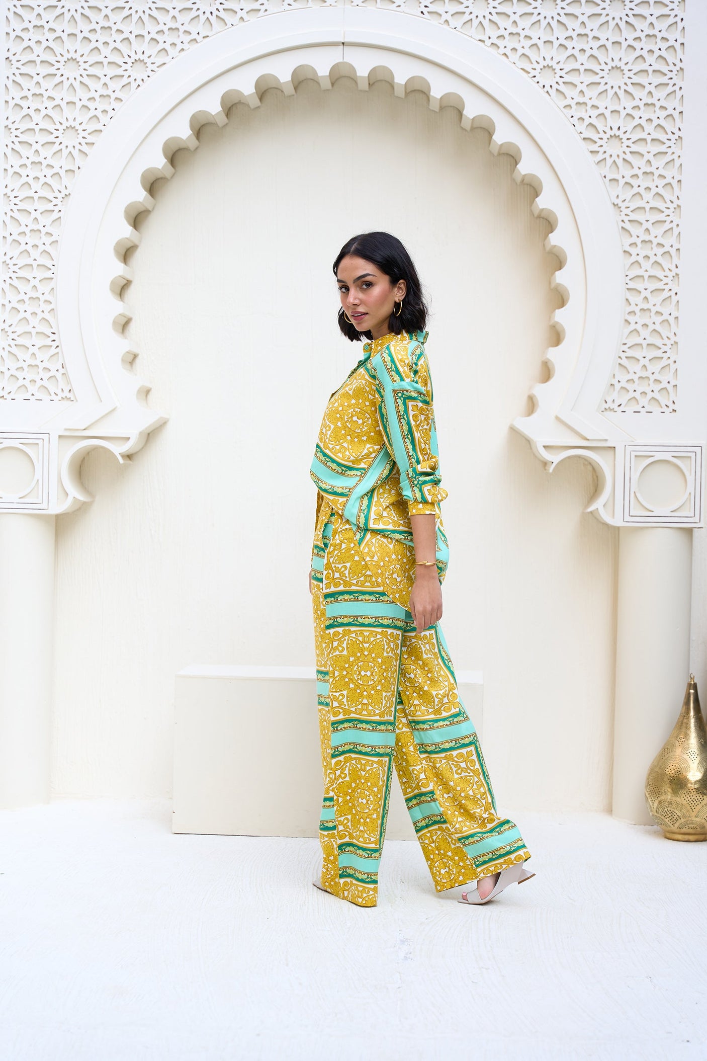 Carina - Luxurious Printed Pants