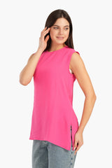 Carina - Sleeveless Blouse with Slits