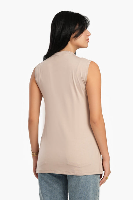 Carina - Sleek Viscose Sleeveless Top