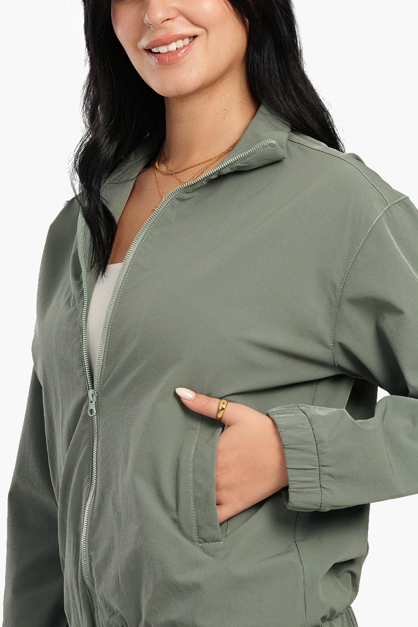 Carina - Lounge Jacket with Zipper Closure