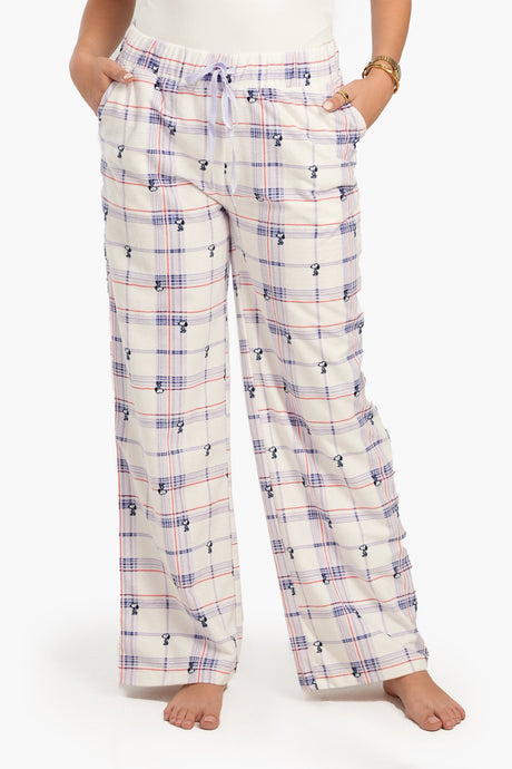Carina - Snoopy Checkered Pyjama Pants