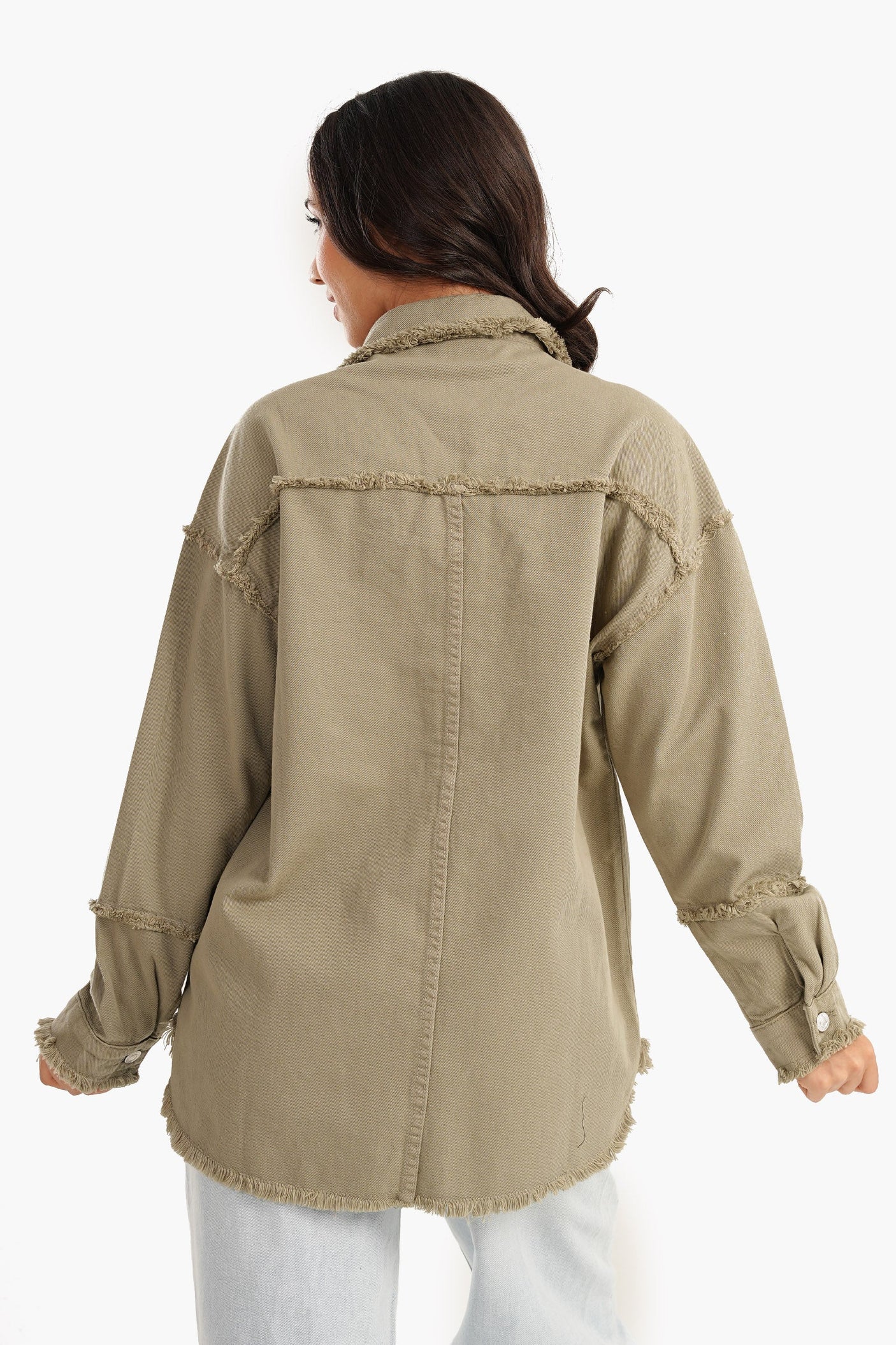 Carina -Denim Jacket with Fringes