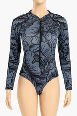 Carina - Floral Rash Guard Swimsuit