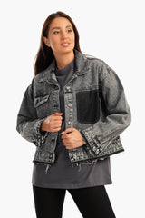 Carina -Grey Denim Jacket