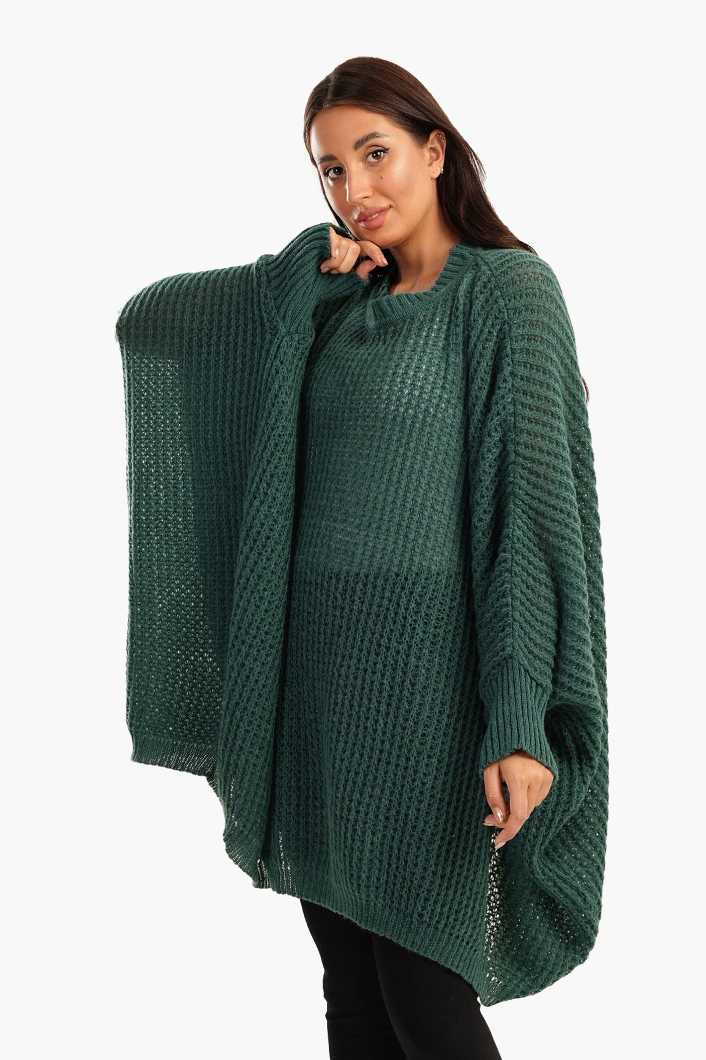 Carina -Poncho with Closed Cuffs