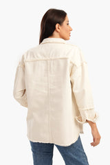 Carina -Denim Jacket with Fringes
