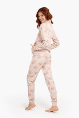 Carina - Christmas All Over Print Pyjama Set For Women