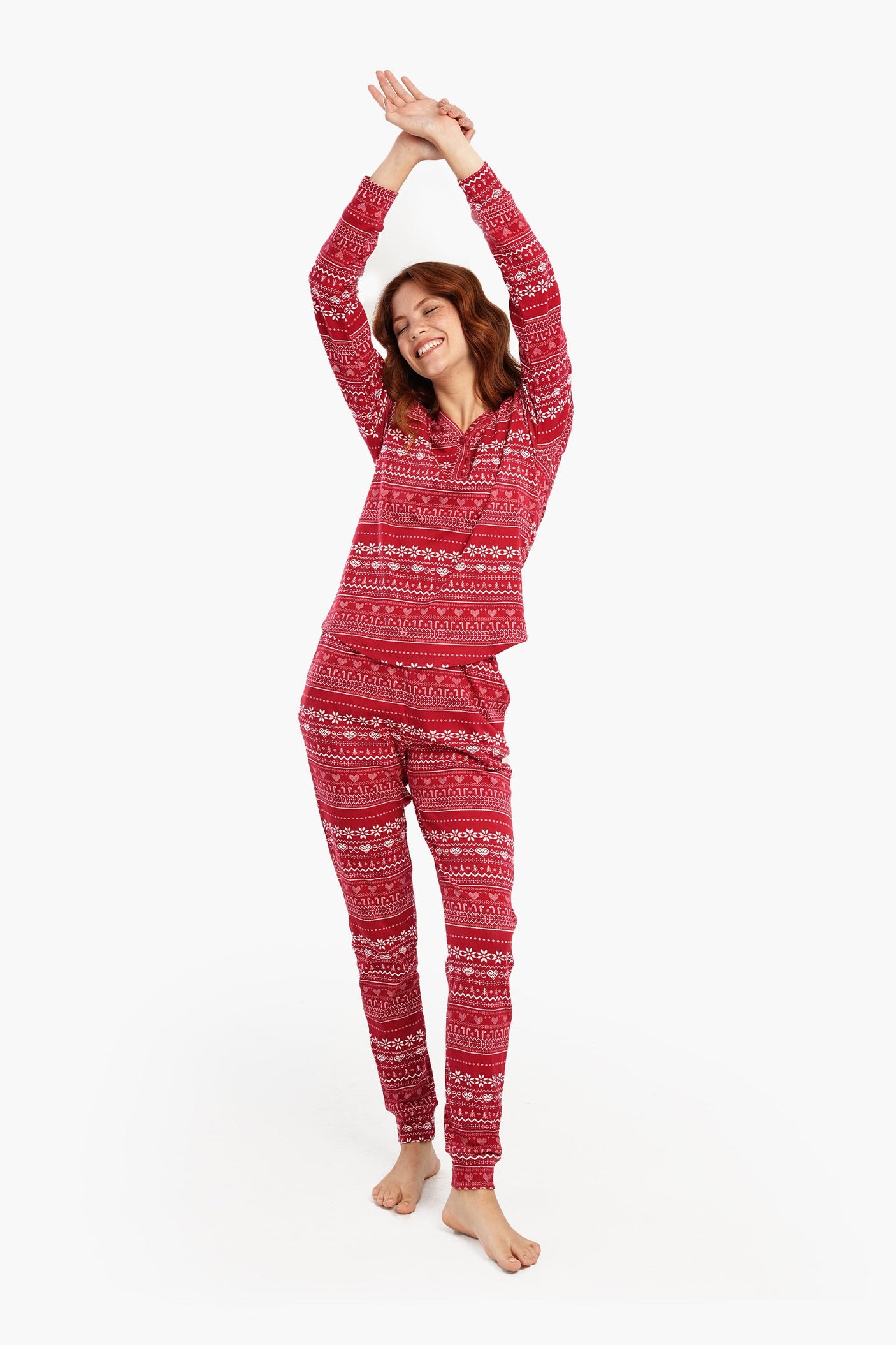 Carina - Olive green Checkered Pyjama Pants For Women