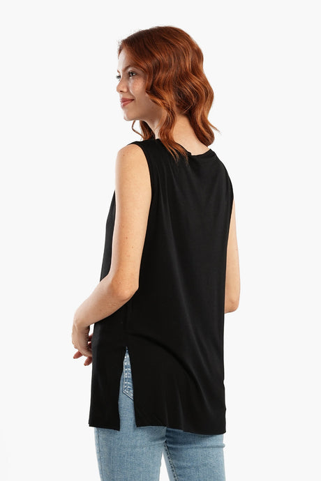 Carina - Relaxed Fit Sleeveless T-Shirt
