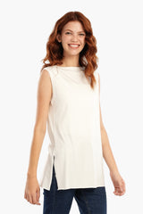 Carina - Relaxed Fit Sleeveless T-Shirt