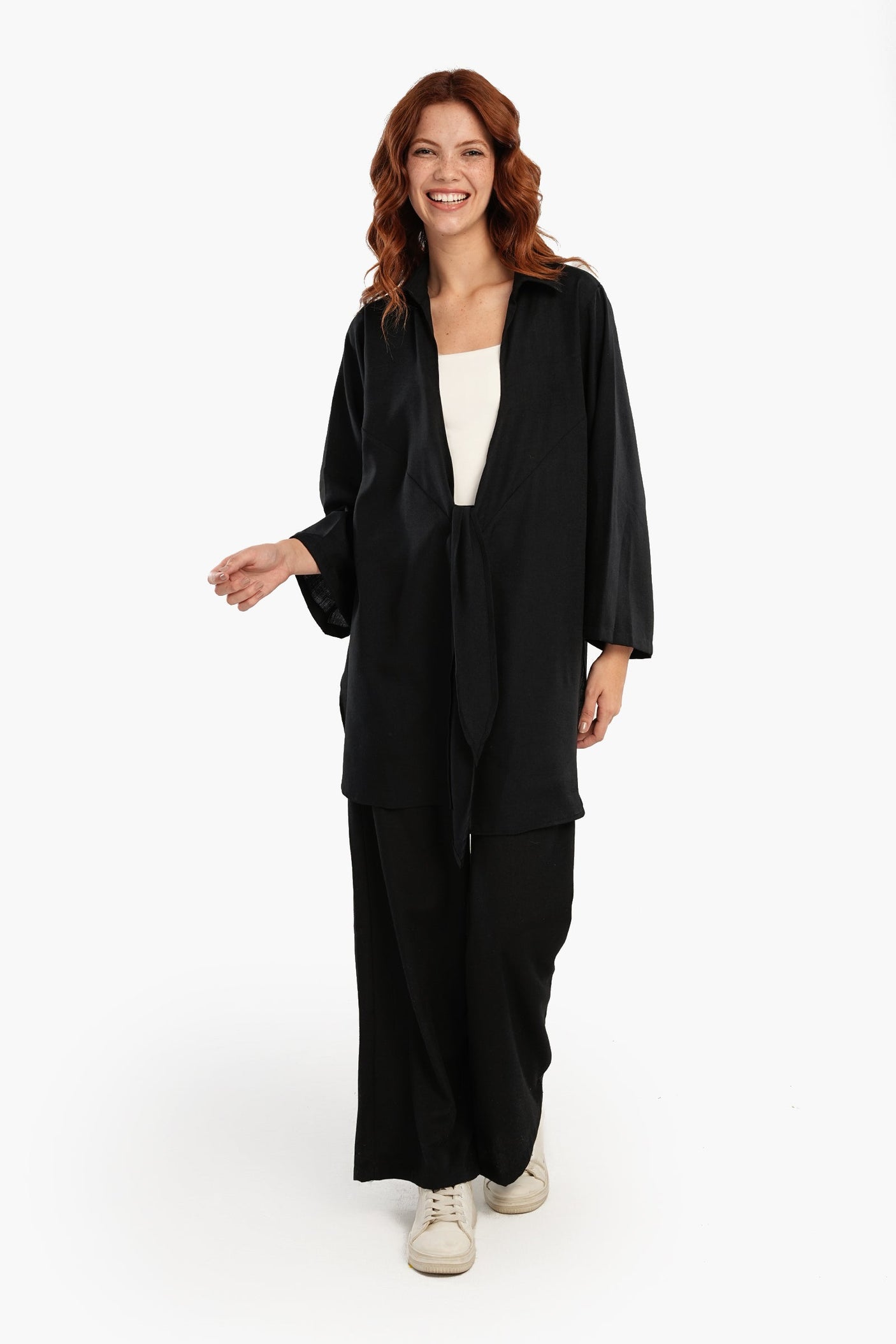 Carina - Black Comfy Lounge Pants