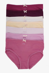 Carina - Pack of 7 Girly Brief Panties For women