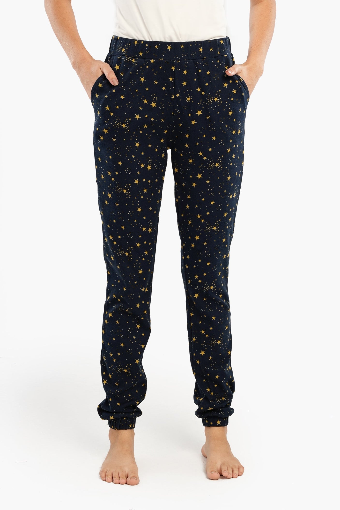 Carina - Stars All Over Print Pyjama Pants For Women