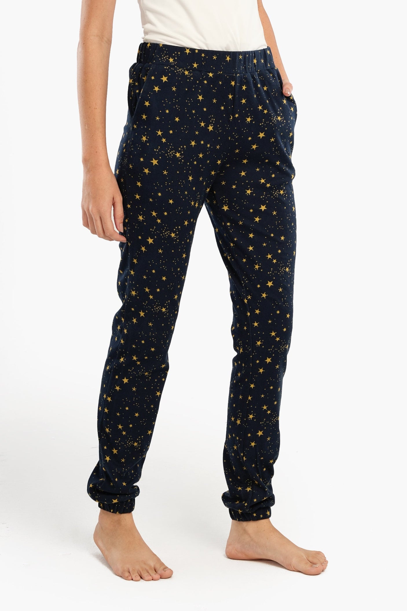 Carina - Stars All Over Print Pyjama Pants For Women