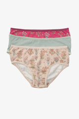 Carina - Pack of 3 Colored Brief Panties
