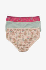 Carina - Pack of 3 Colored Brief Panties