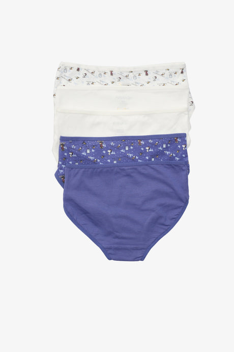Carina - Pack of 5 Girly Brief Panties