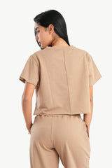 Carina - Cotton Piping Pyjama Top