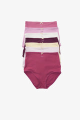 Carina - Pack of 7 Colored Full Brief Panties