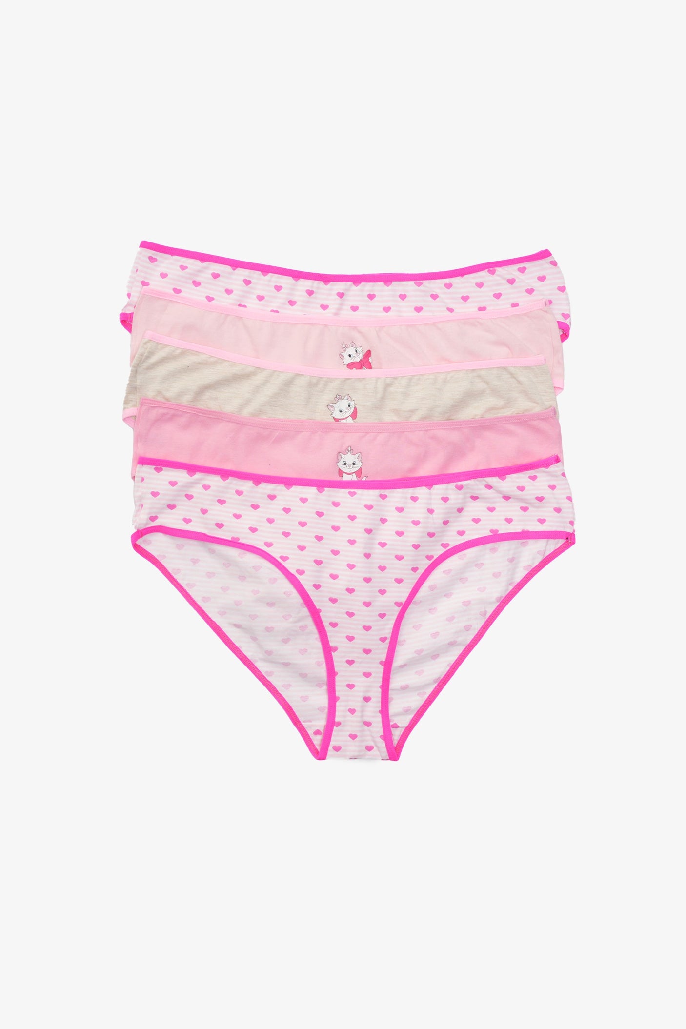 Carina - Pack of 5 Colored Full Brief Panties