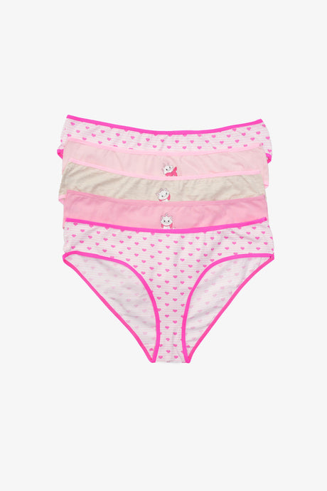 Carina - Pack of 5 Colored Full Brief Panties