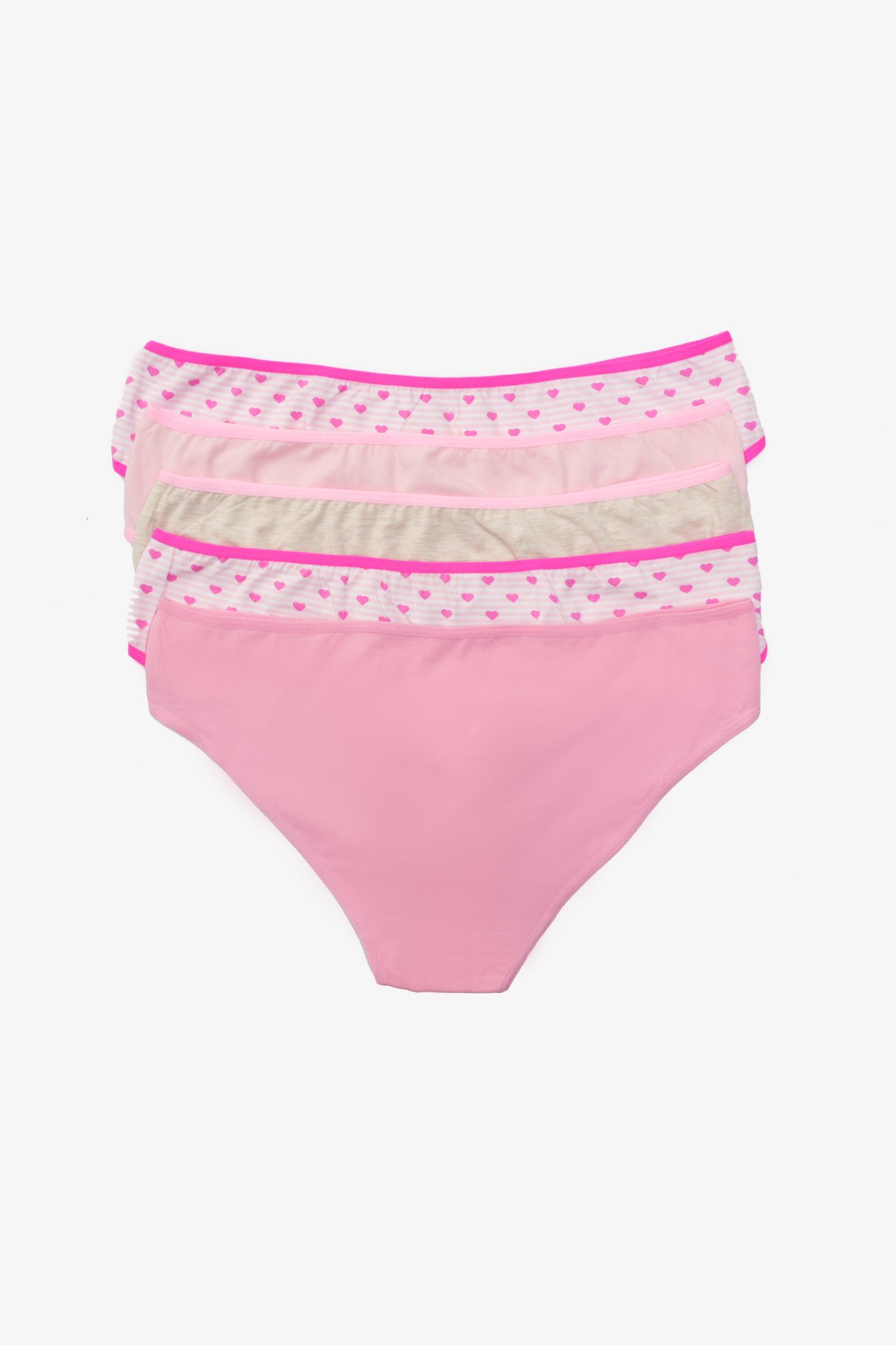 Carina - Pack of 5 Colored Full Brief Panties