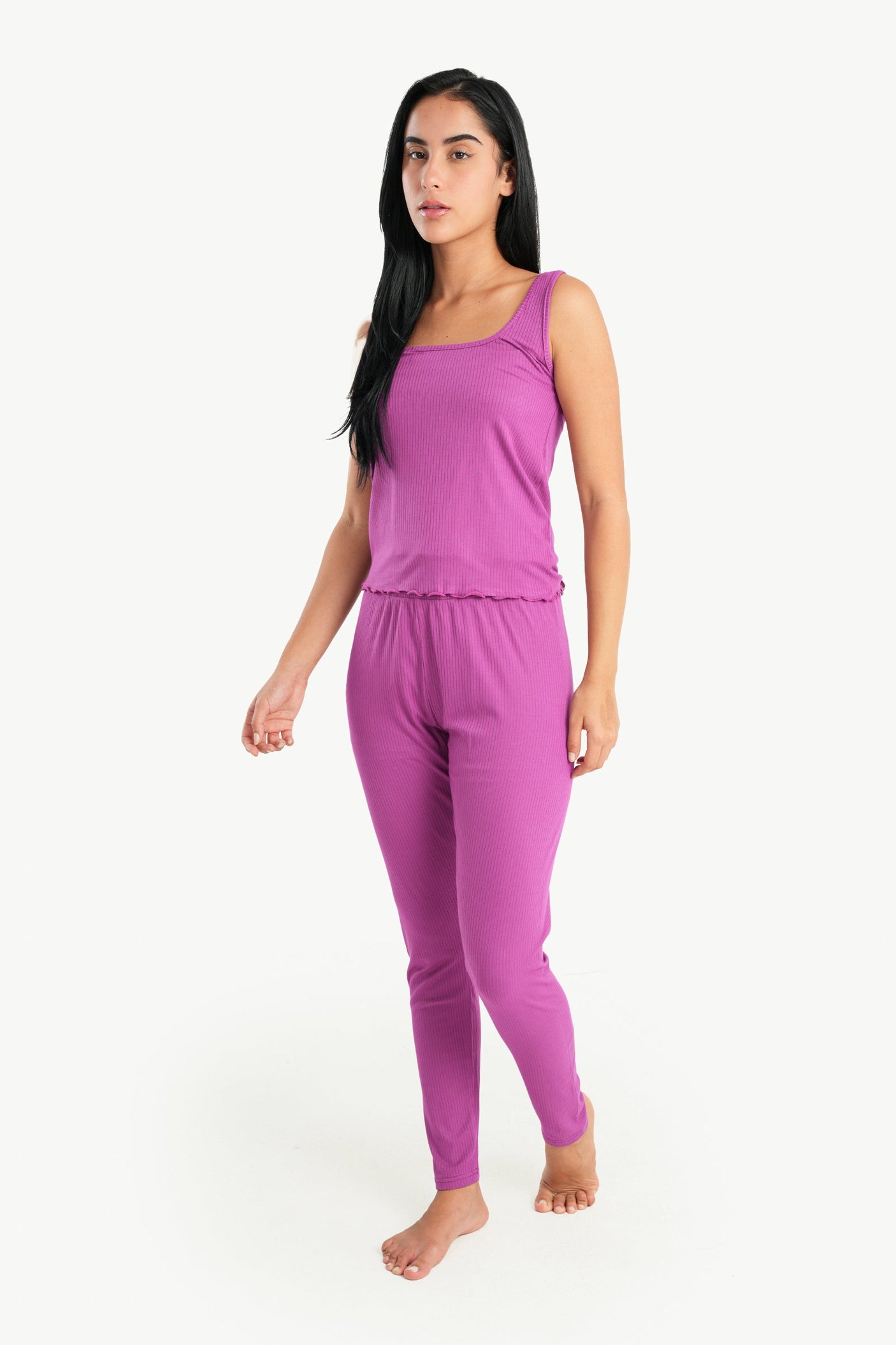 Carina -  Ribbed Pyjama Leggings