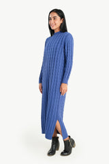 Carina - Cable Knitted Midi Dress