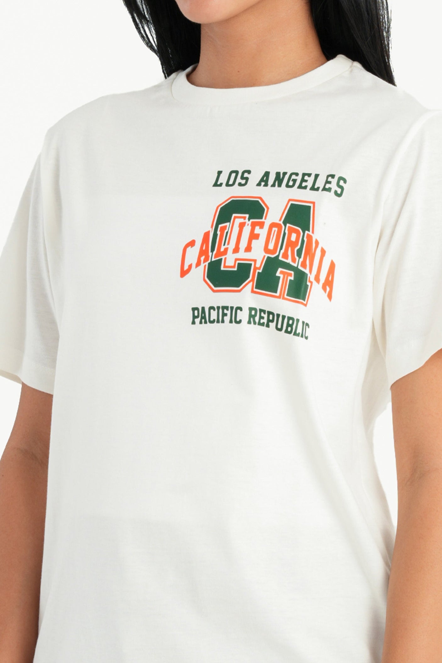 Carina -Cotton Off White T-Shirt