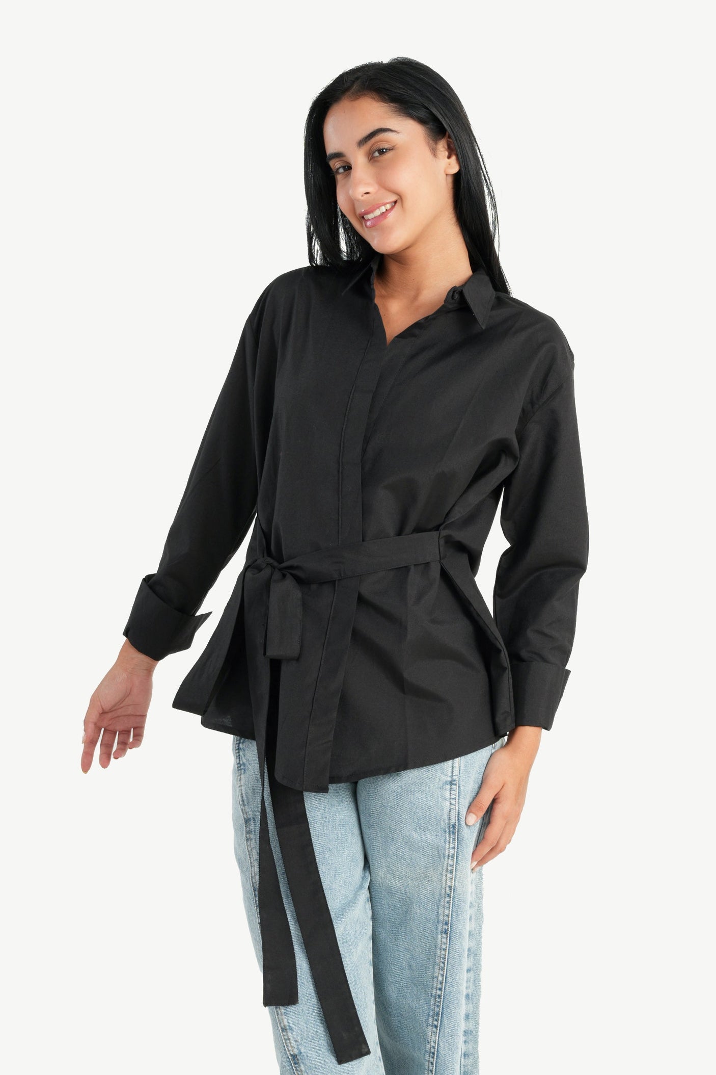 Carina -Shirt with Waist Belt