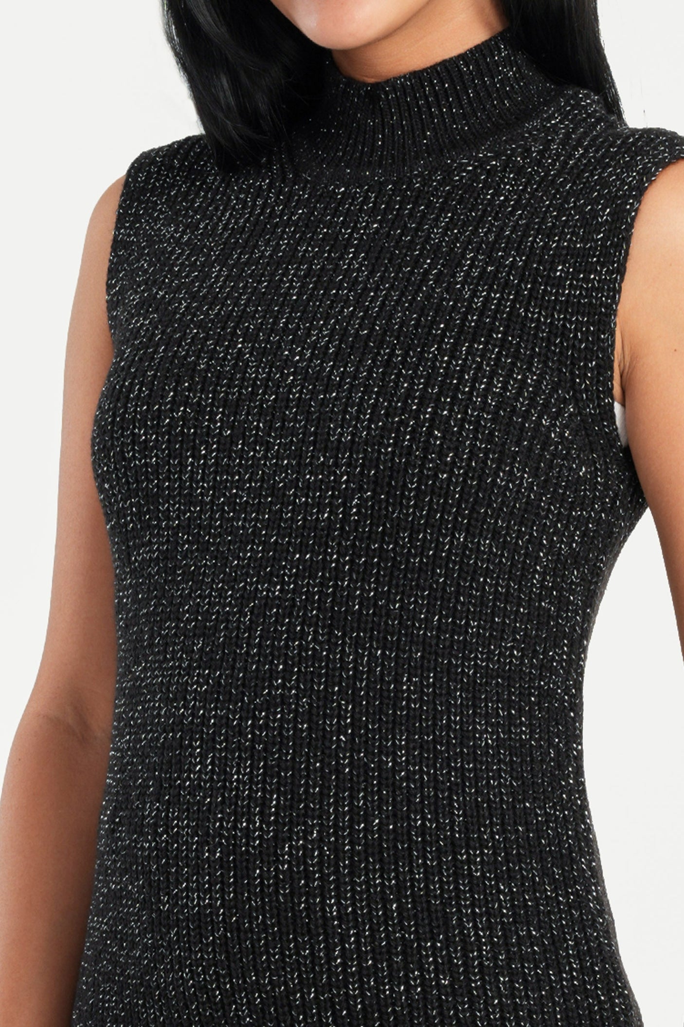 Carina - High Neck Ribbed Pullover For women
