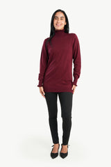 Carina -Pullover with Ruffled Neck & Cuffs