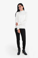 Carina -Pullover with Ruffled Neck & Cuffs