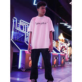 Coup – Text Print T-Shirt with Short Sleeves