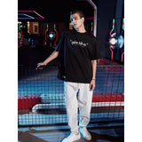 Coup – Text Print T-Shirt with Short Sleeves