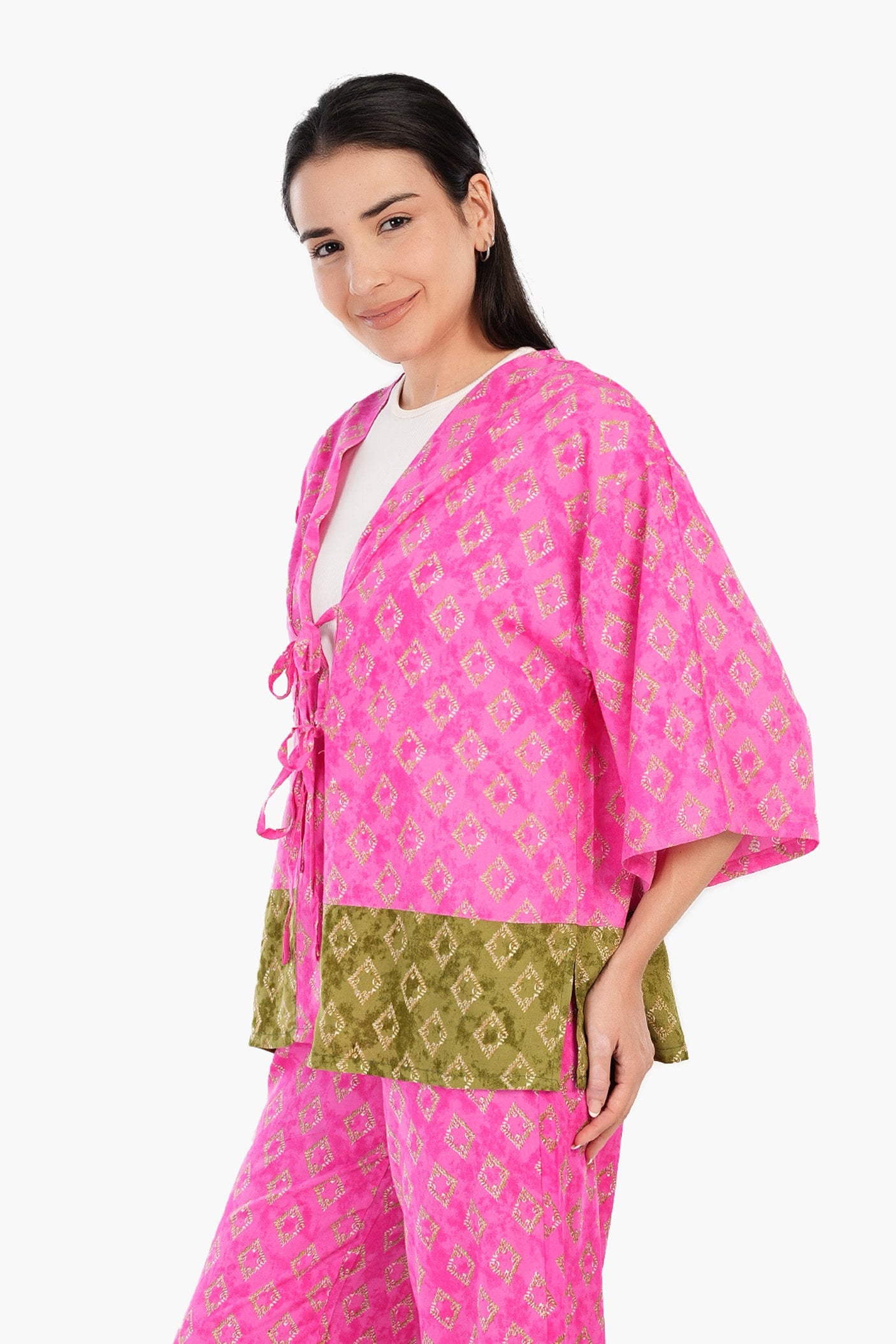 Carina - Vibrant Printed Kimono