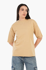 Carina - Ribbed Crew Neck T-Shirt