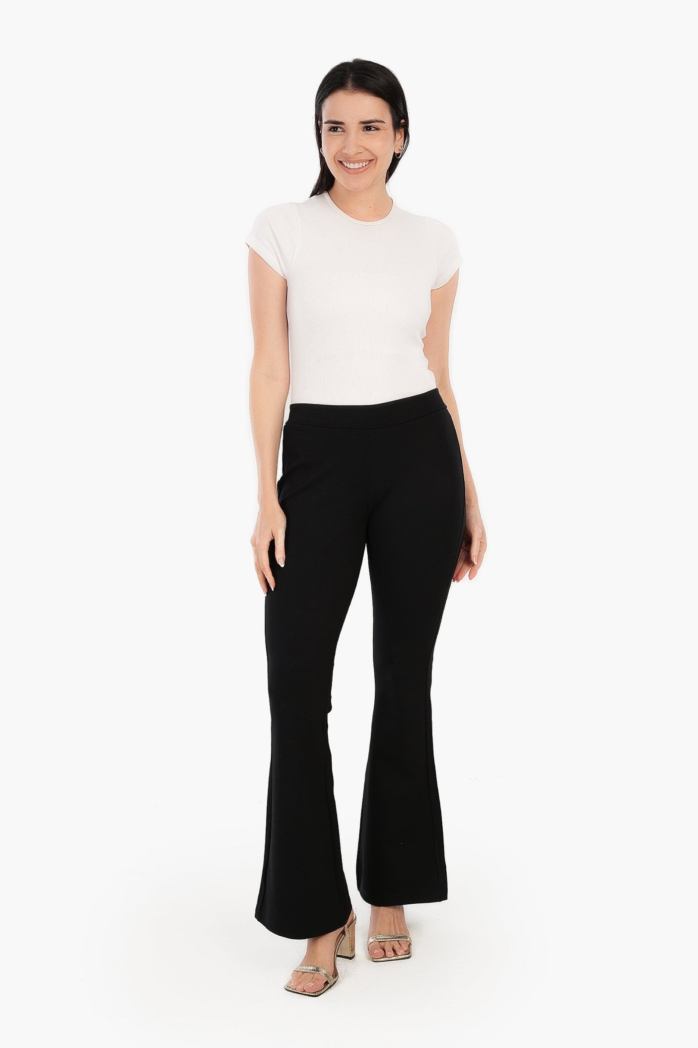 Carina - Classic Black Flare Pants