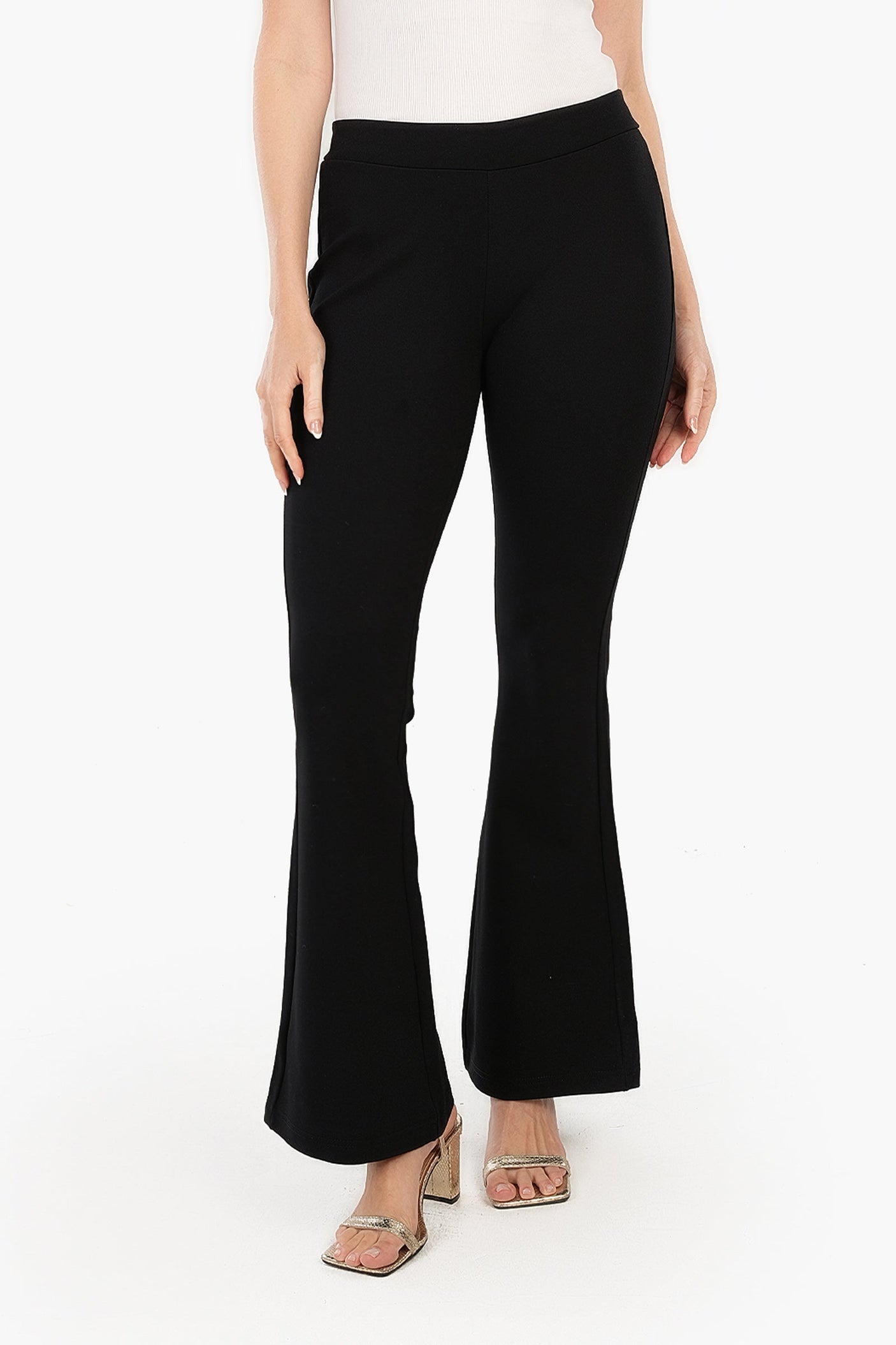 Carina - Classic Black Flare Pants