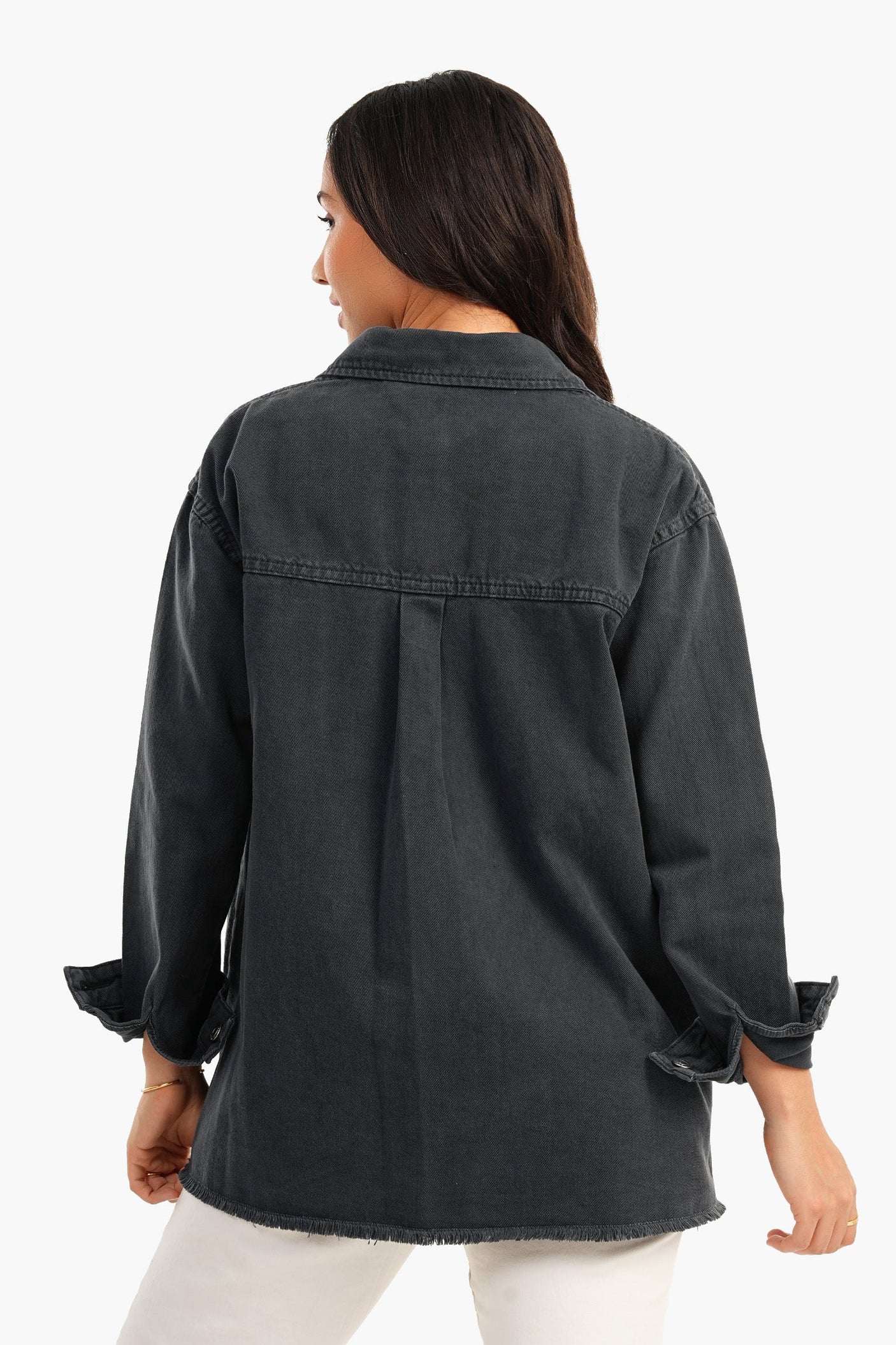 Carina -Denim Shirt with Chest Pockets
