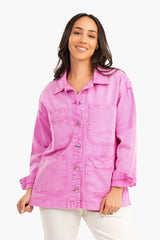 Carina -Denim Shirt with 4 Patched Pockets