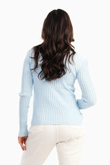 Carina -Ribbed Slim Fit Pullover