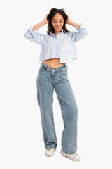 Carina -Asymmetrical Cropped Shirt