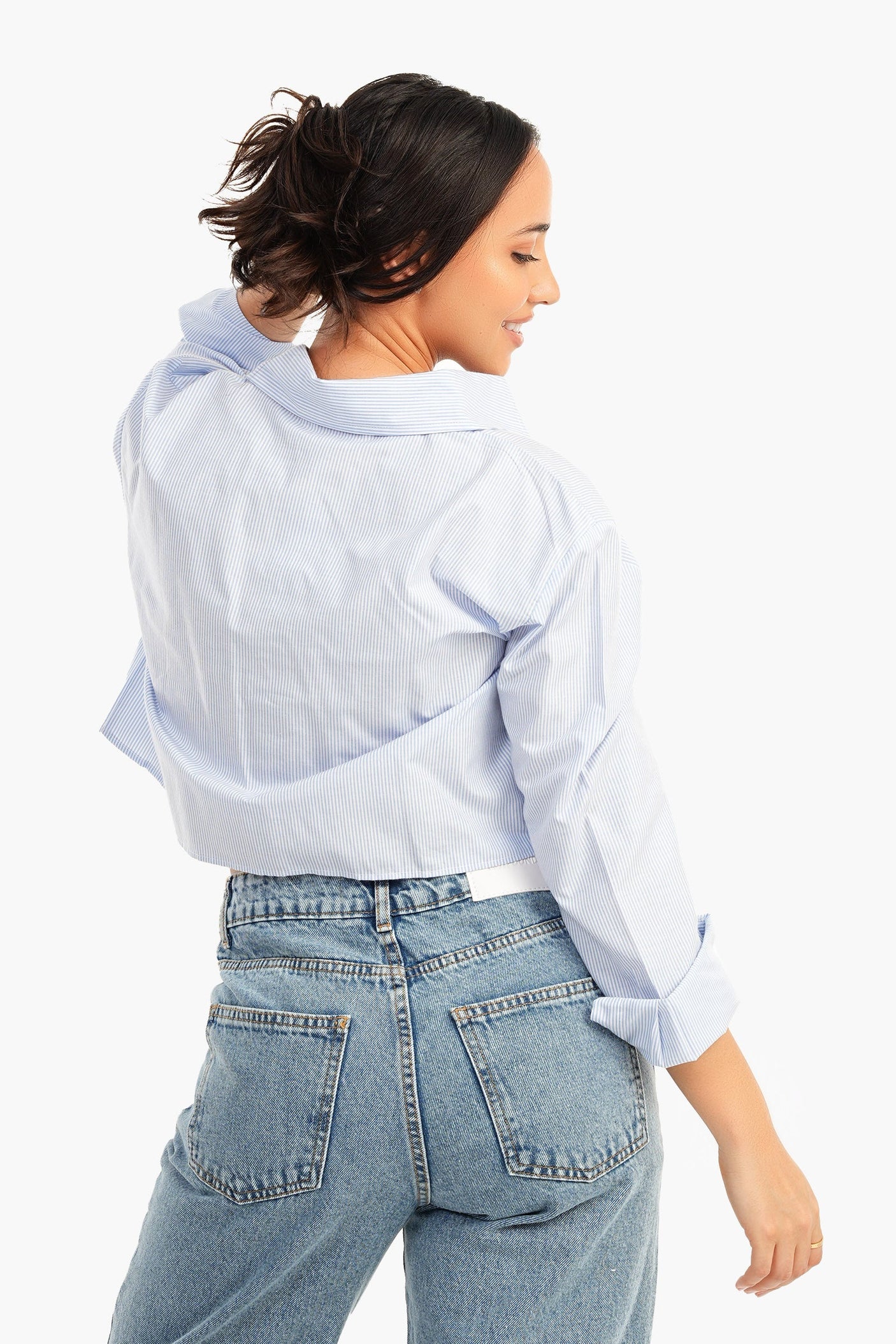 Carina -Asymmetrical Cropped Shirt