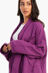 Carina - Summer Cardigan with Ruffled Hem