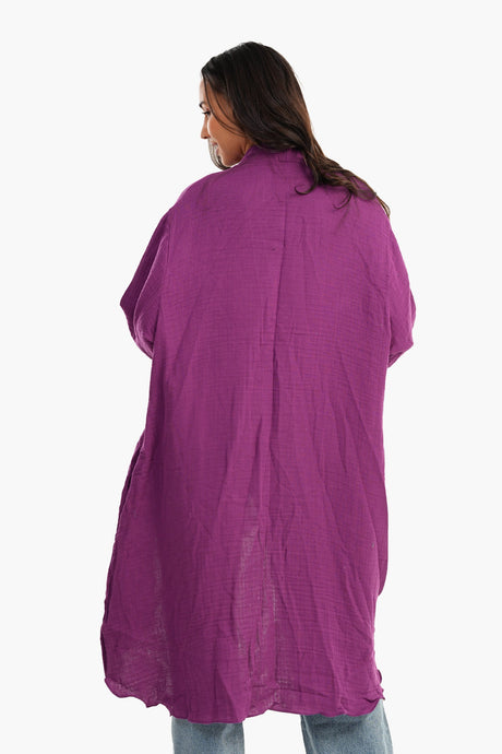 Carina - Summer Cardigan with Ruffled Hem