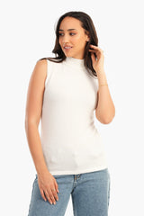 Carina -Sleeveless High Neck Pullover