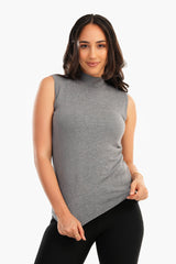 Carina -Sleeveless High Neck Pullover