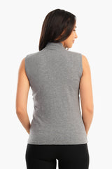 Carina -Sleeveless High Neck Pullover
