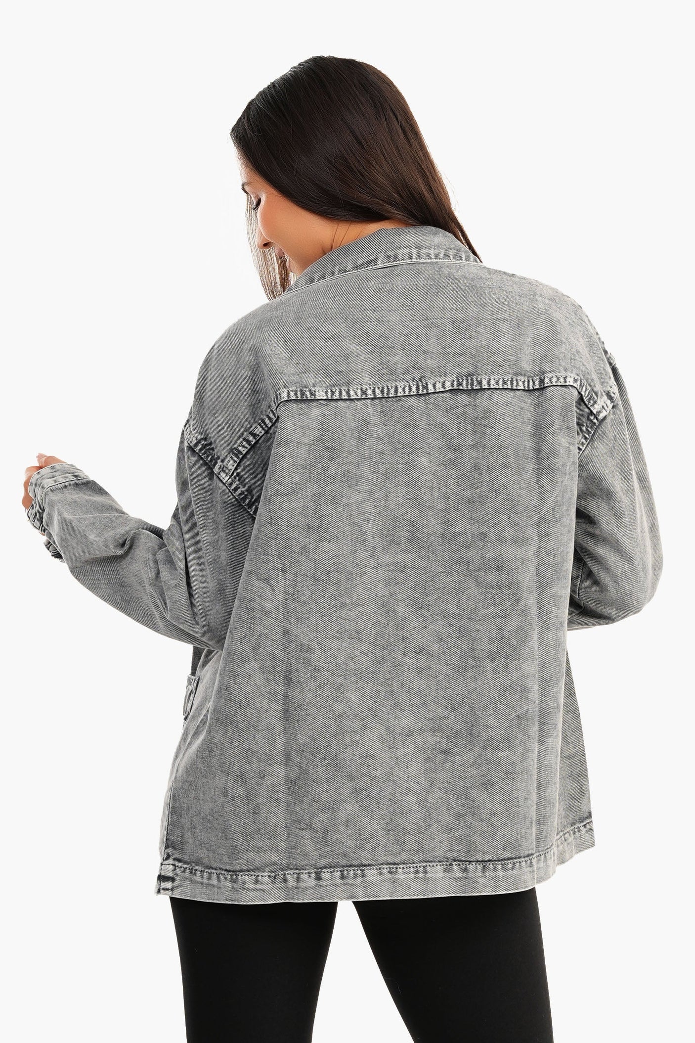 Carina -Denim Shirt with 4 Patched Pockets